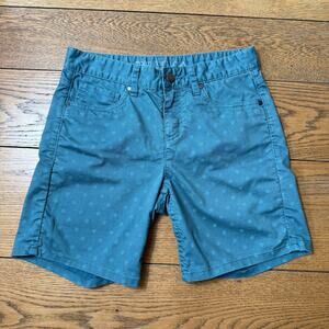 Toad & Co The Lola Shorts Women SZ 2 Organic Cotton Blend Green Hike Camp